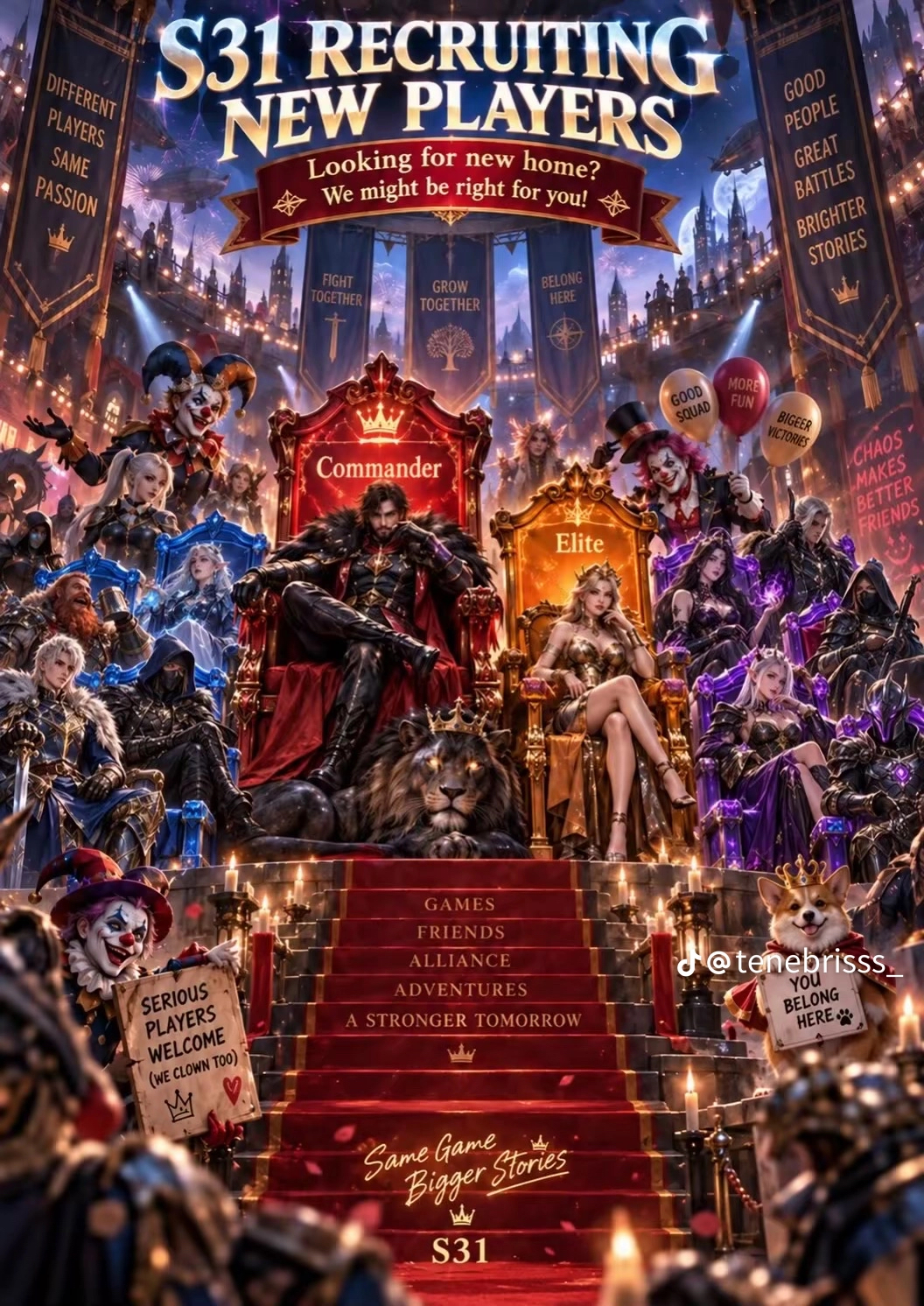Clowns banner